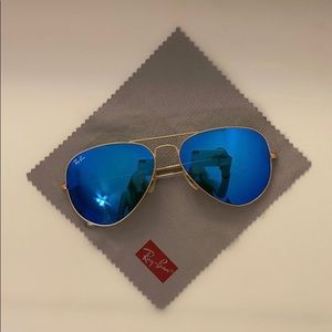 Ray-Ban blue aviator flash lenses (sunglasses)